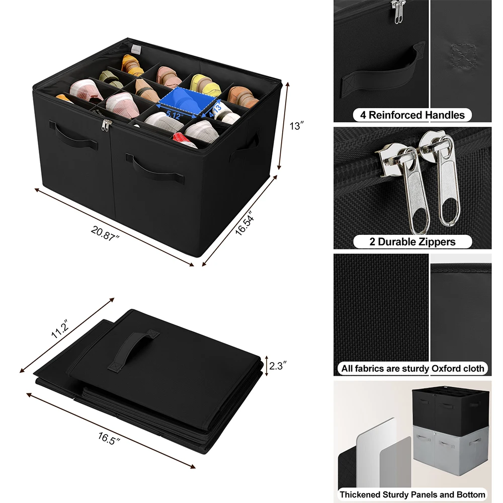 LINDON OEM Custom Multifunctional Shoe Organizer Shoe Box for Sandals Sneakers Slippers