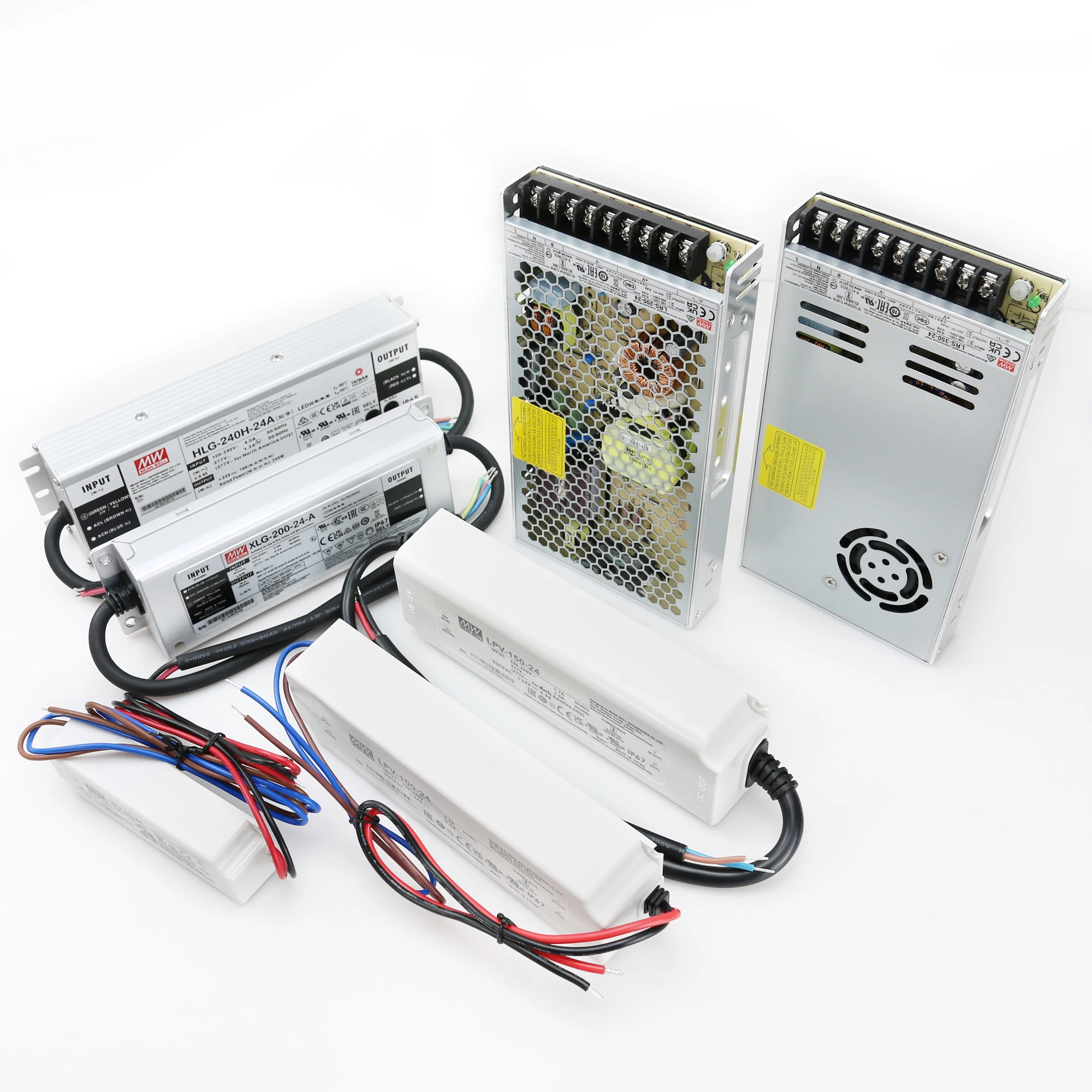 2400 Watt MeanWell Rainproof Led Power Supply 12 15 Volts For Led Sign Board