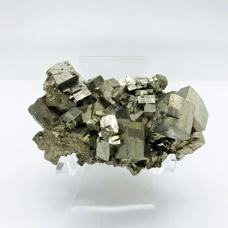 High quality natural pyrite stone crystal cluster druzy rough mineral specimen copper pyrite cluster price