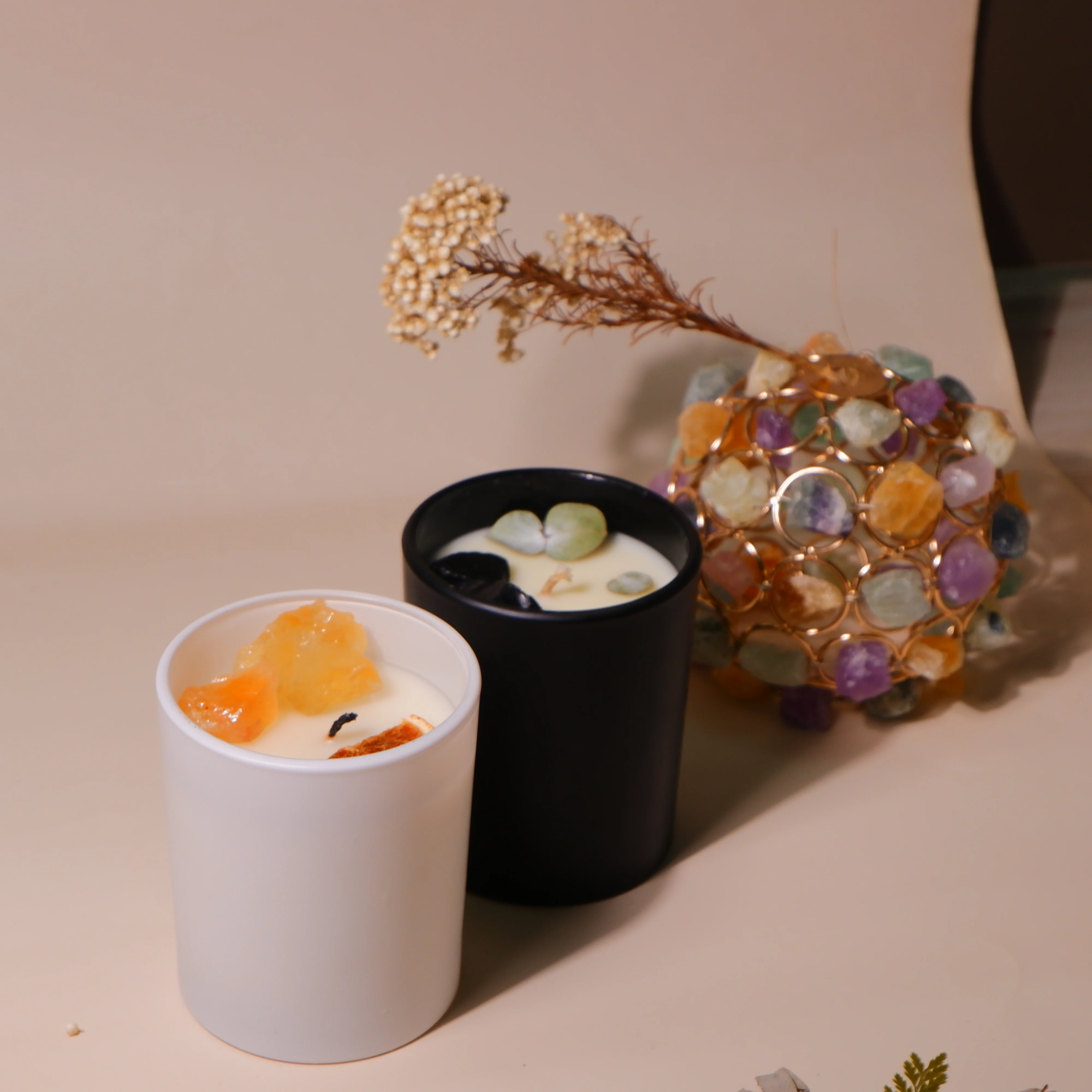 Luxury Leather Wrapped Home Decor Cylinder Empty Scented Candle with Custom Logo