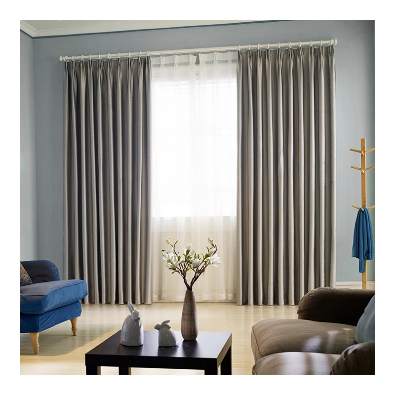 Innermor Luxury Drapes Blackout Curtains For Living room rideaux Embossed Cloth Silk Feeling Window Curtains for Bedroom