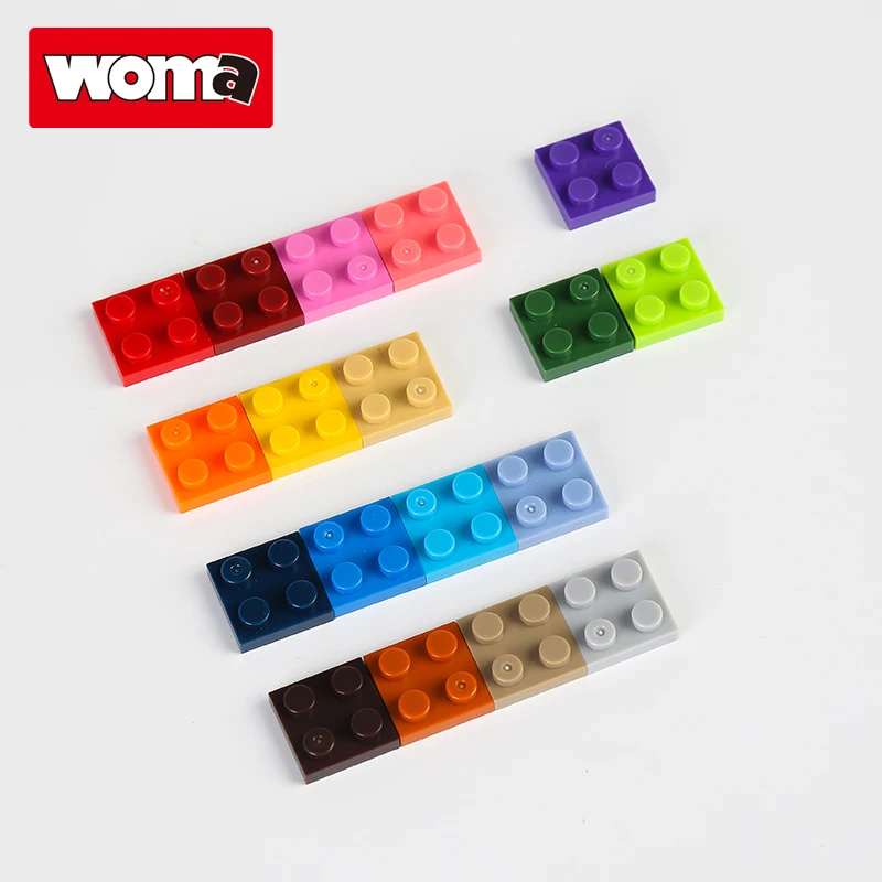  WOMA TOYS AliExpress hot selling Compatible major brands Building Blocks Toys For Kids DIY Small bricks 2*2 palte
