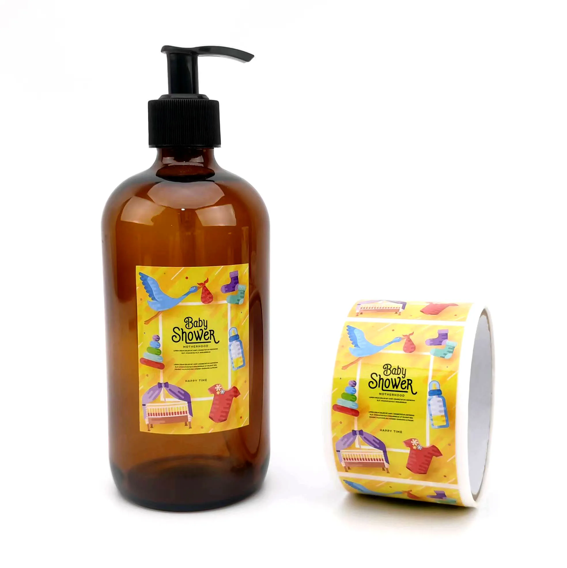 Wholesale price waterproof label sticker waterproof matte custom labels shampoo