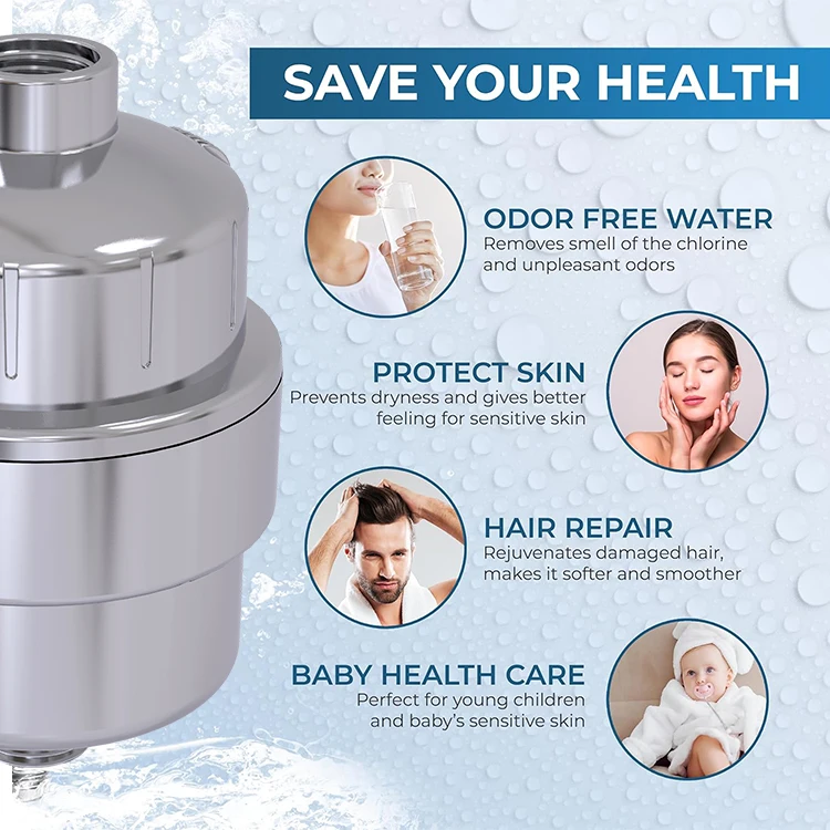 Хит продаж 15-ступенчатый фильтр для душа