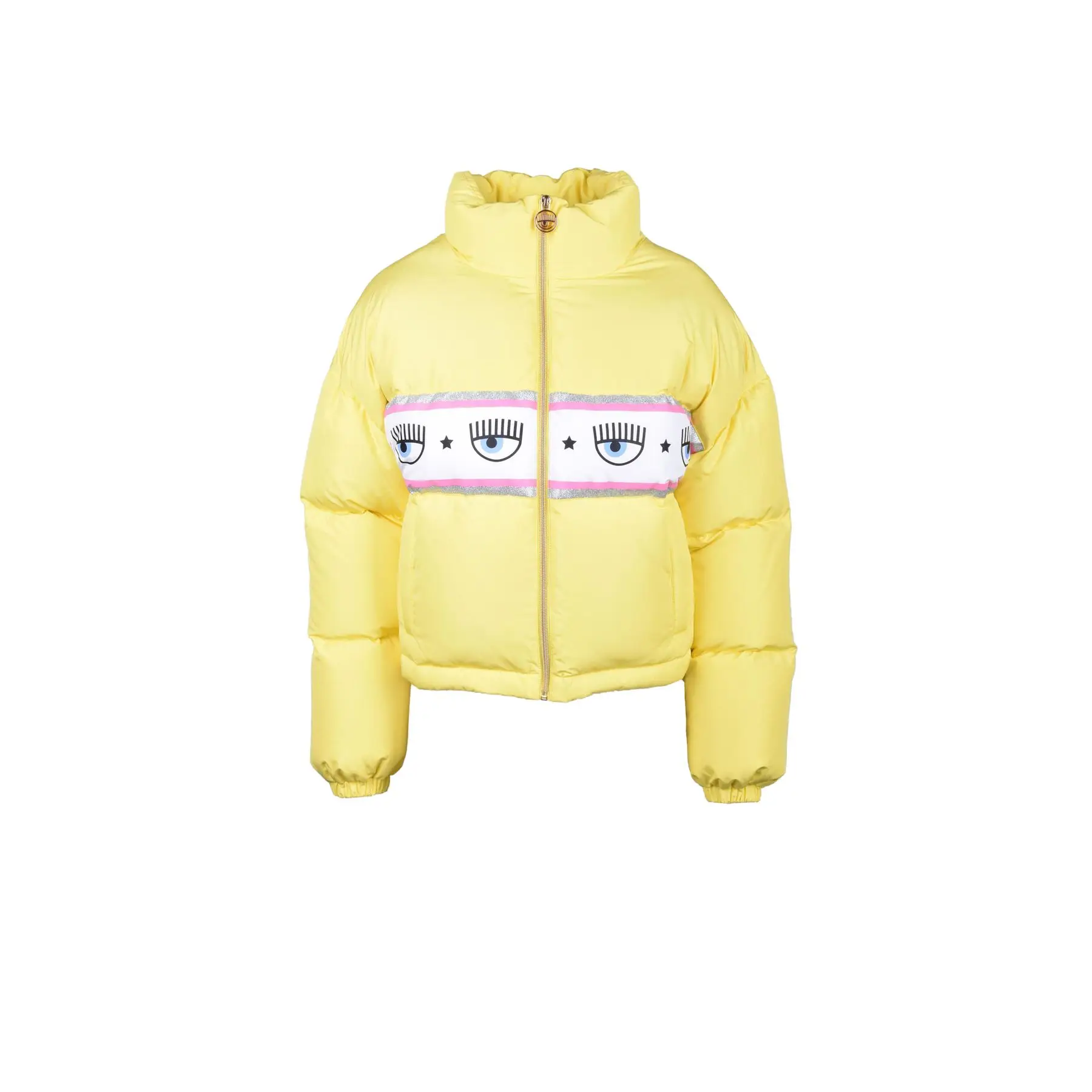 Fashion-Forward CHIARA FERRAGNI Men Coat - With Iconic Eye Patch - Make a Bold Statement This Winter