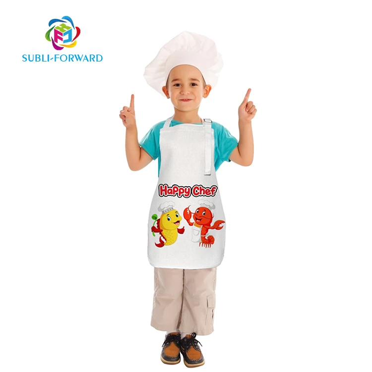 Classic Design Sublimation Chef Cooking  Kitchen   Barber Linen  Kids Apron