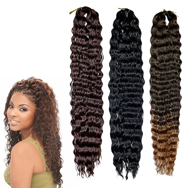 Wholesale 30 Inch 100g Arel Braiding Hair Extension For Woman Locs Crochet Braiding Hair Synthetic Fiber Curly Box Arel Braids