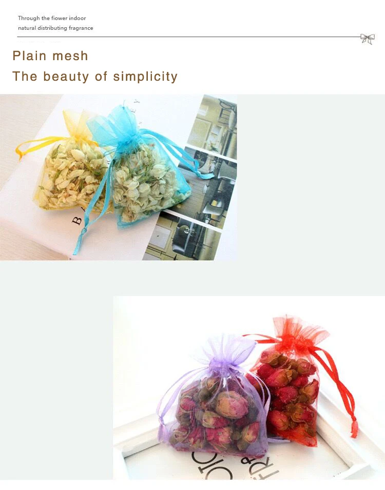 F3-336 Scented Potpourri and Dried Flower Fragrance Sachet for Home Decoration Gift  Sachet snow yarn candy packaging bag