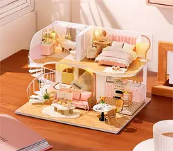 Лидер продаж, миниатюрные деревянные кукольные домики «сделай сам», детская мебель, ролевые игры, развивающие игрушки