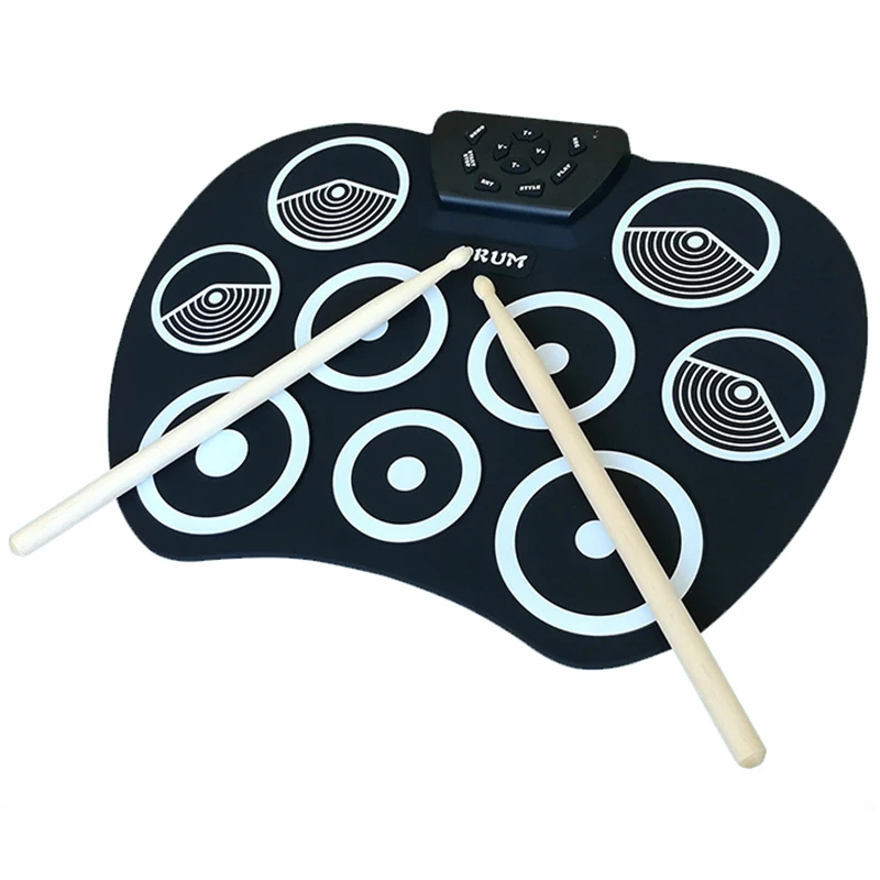 
Musical Instrument Percussion Usb Midi Set Electronic Rolling Pads Professional Custom Bass Stick Drum 