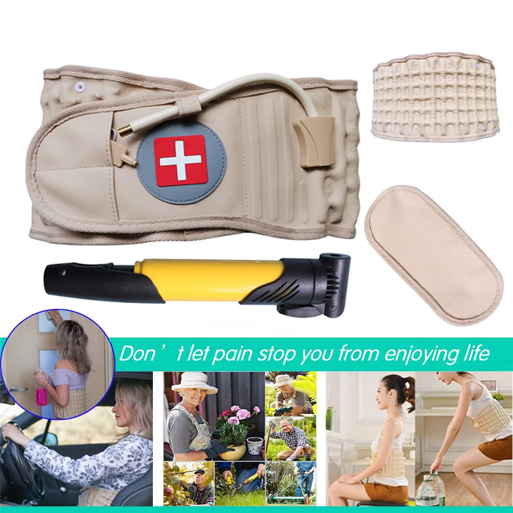 Neck Back Shoulder Waist Buttock Spinal Air Traction Belt Waist Belt For Prophylaxis And Adjuvant Therapy
