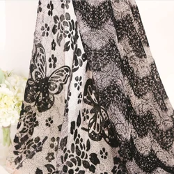 China supplier shiny lurex burn out flower dots fabric for women dress