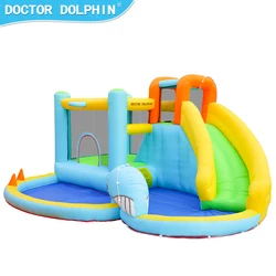 Doctor Dolphin ICTI Swimming Party Games bounce house Inflatable Water Slide Commercial Juegos Inflables