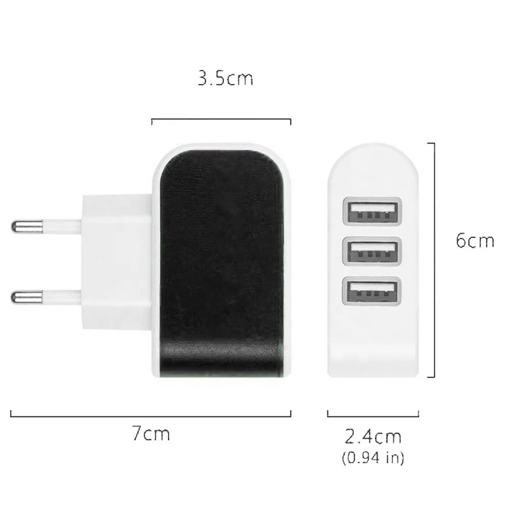Изготовленный на заказ логотип US EU plug Универсальный портативный 3 порта usb автомобильный держатель для телефона настенное зарядное устройство портативные зарядные устройства Зарядное Быстрая зарядка Iphone X 11 pro