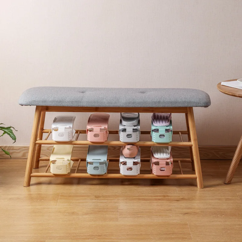 Hot selling plastic shoe care leather high-heeled shoes storage holder for gym shoe sneaker sandal slipper holder