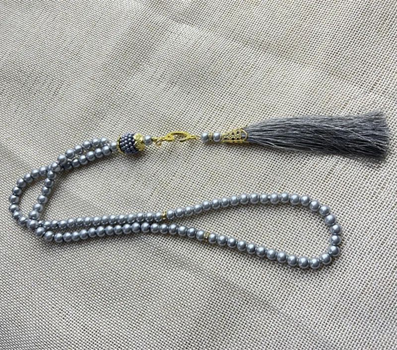 99 pcs 6mm glass tasbih Muslim beads Islamic tesbih prayer beads