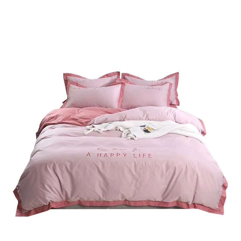 Рождественские комплекты постельного белья по заводской цене, набор пододеяльников, качественный комплект постельного белья из плотного окрашенного полиэстера