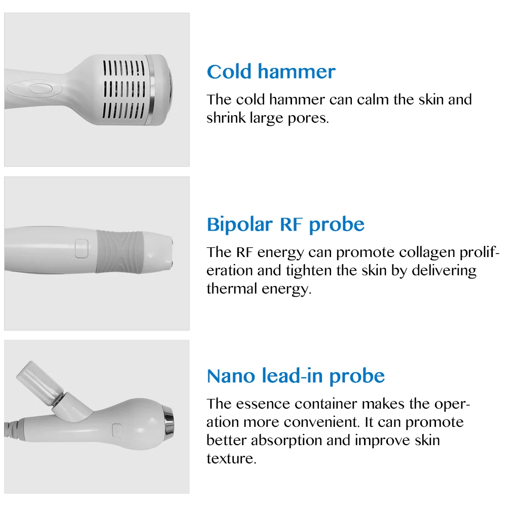 CE Approved 6 in 1 type face cleaning type  ionic hydroxide thermal bubble facial machine