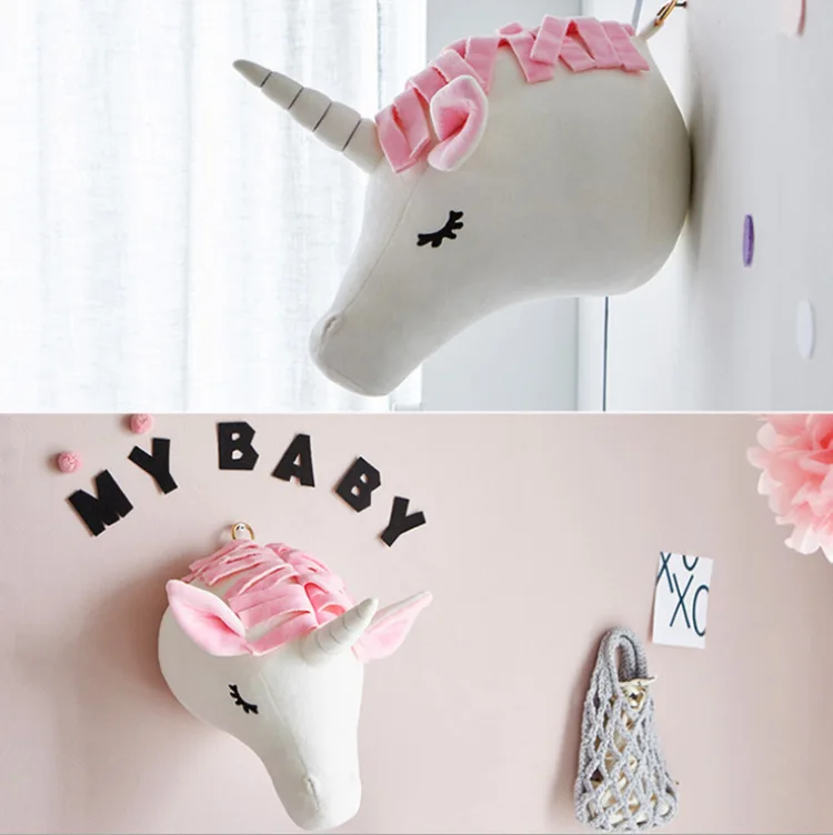 3D Cartoon Animals Unisex Baby Room Wall Decorative Toys