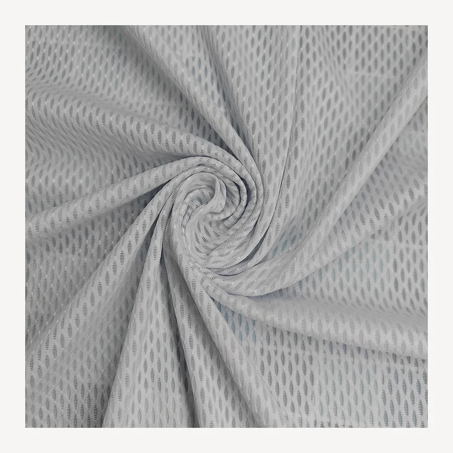 Knitted Polyester Material Mesh Fabric for Lining Safety Vest Basketball Jerseys Short