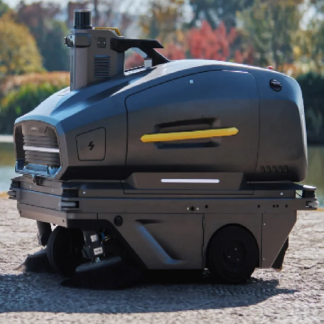 Artificial Intelligence Driverless Road Sweeper Robot