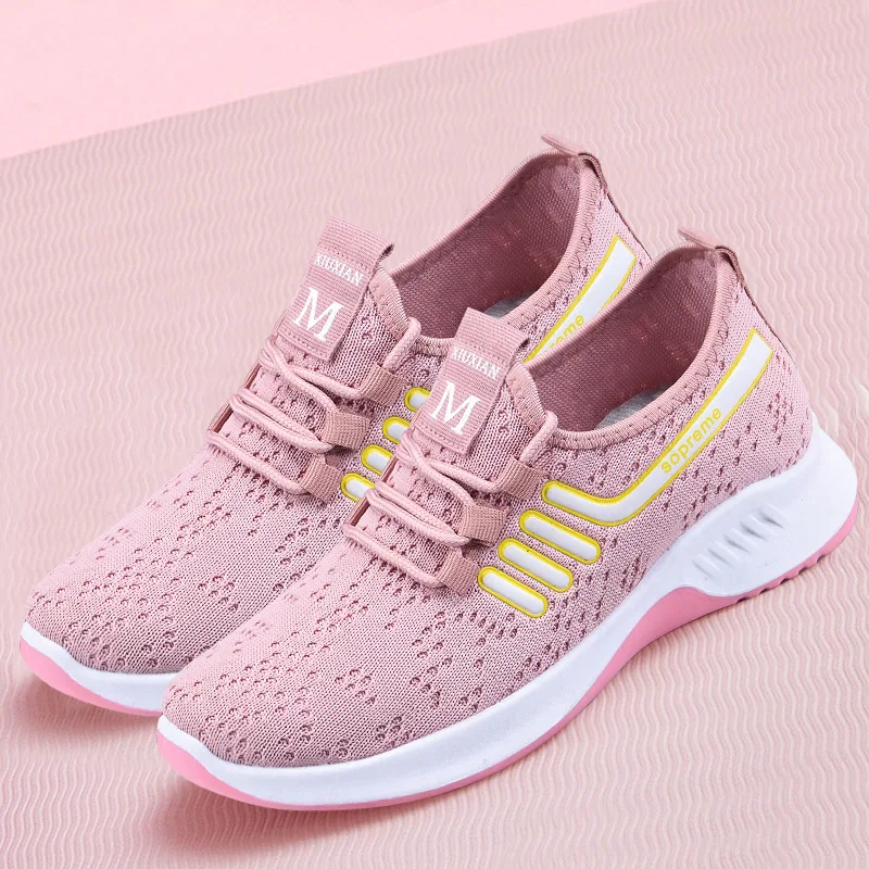 2021 new soft outsole breathable sneakers running sport shoes for women