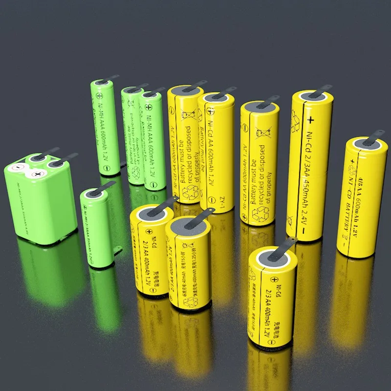 Factory Direct production customized AA AAA D C 9v size 1.2V AA 2/3AA 2.4V AAA 3.6V 4.8V 6V 7.2V 8.4V 9.6V Rechargeable battery