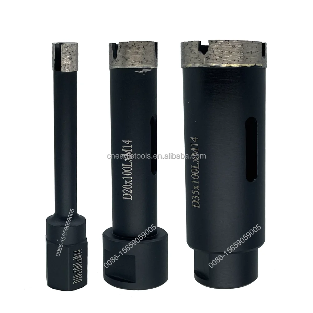 Fast Drilling D6mm~D100mm Crown Segment Diamond Wet Core Drill Bits for Granite/Marble/Quartz/Porcelain