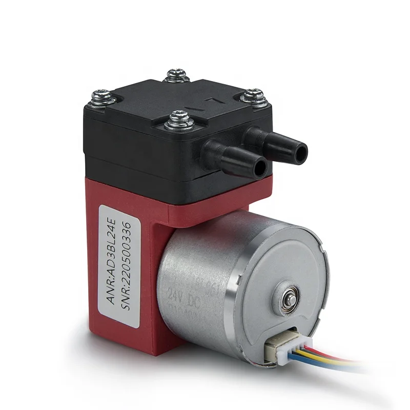 12V 24V DC speed adjustable micro lab vacuum pump low noise quiet mini air pump electric oil free mini air sampling pump