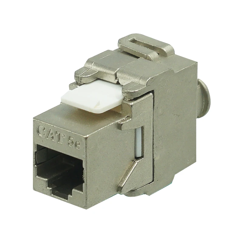 FTP Cat6a RJ45 RJ45 coupler 8P8C shielded Network Ethernet RJ45 module connector  keystone jack