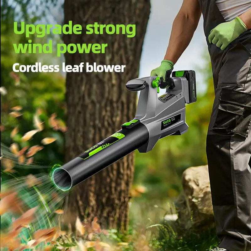 Suca professional low noise 40V lithium cordless leaf blower garden electric blower