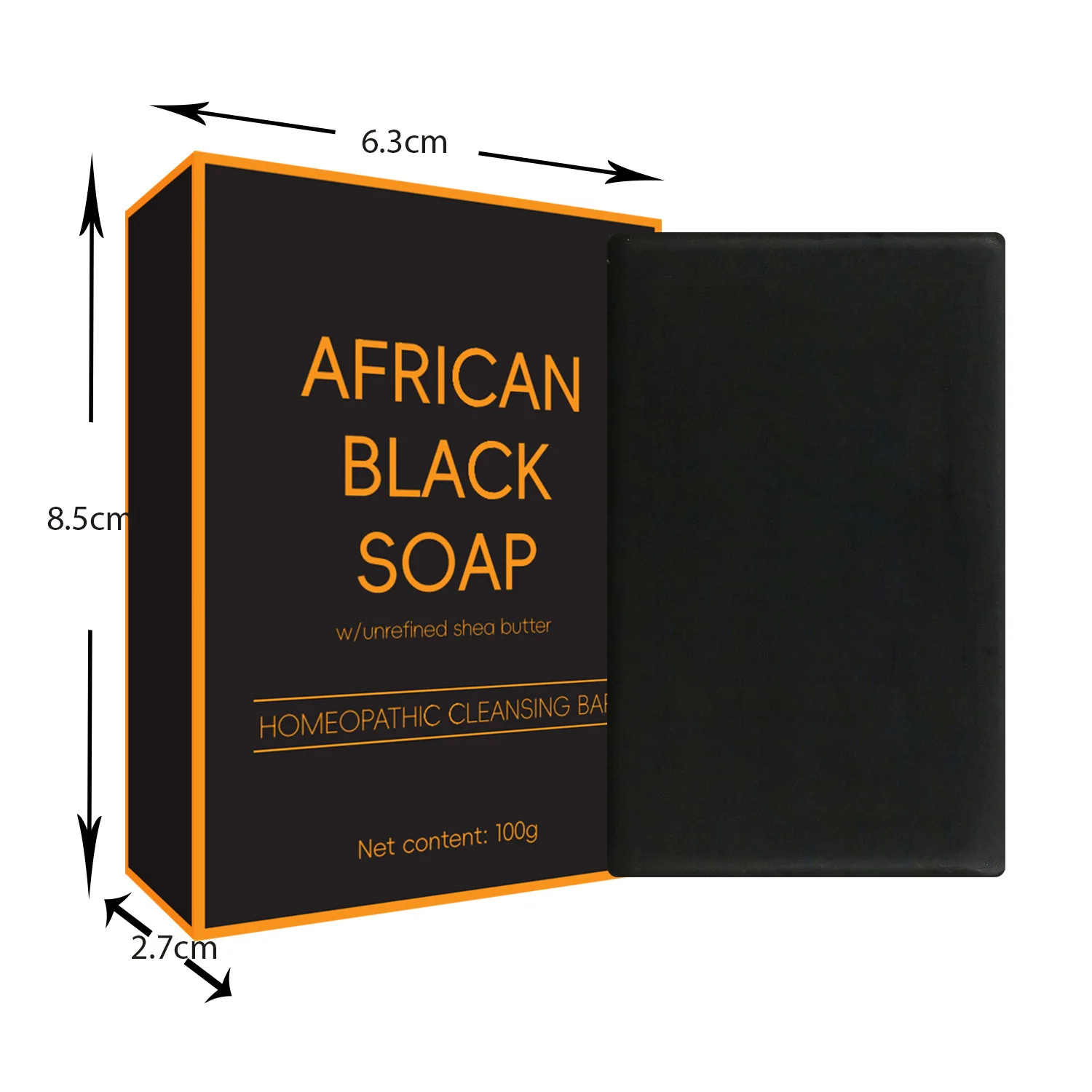 Organic African Black Bath Soap Bamboo Charcoal Acne Blackhead Removal Soap Skin Cleaning Care Savon Charcoal Black Soap Bar