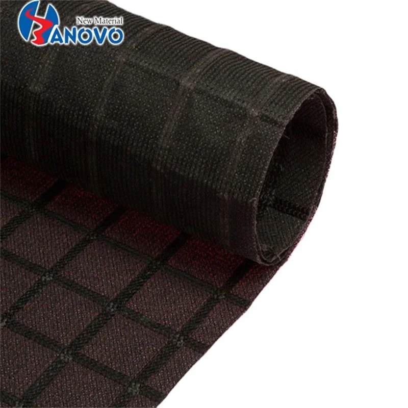 Best Selling Asphalt Geogrid Stitched Geotextile Anti-crack Geocomposite for Pavement Reinforcement