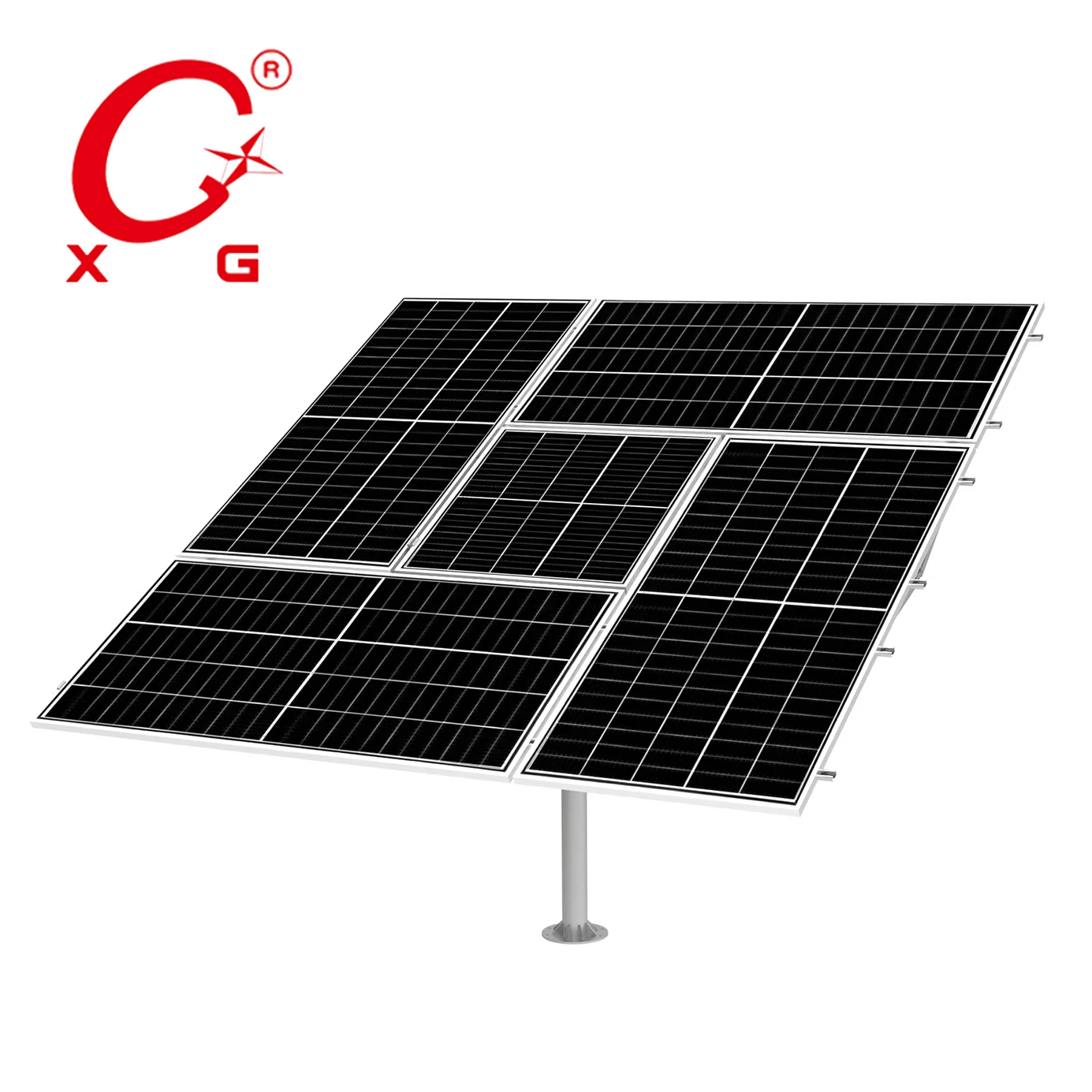 Smart Dual Axis On-Grid Pv solar Tracking System  Wireless Tracker Sun Power Clean Energy BIPV Solar Power Generation T