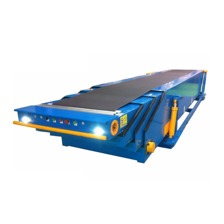 Hot Sell belt conveyor 3/4/5 sections Customized telescopic warehouse conveying equipment