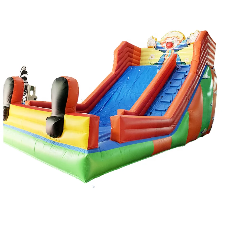 Custom Circus Clown PVC Inflatable Slide for Kids for Carnival & Play
