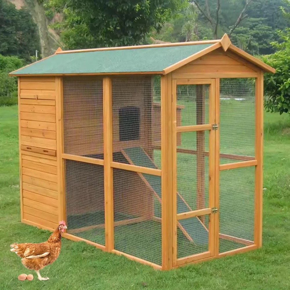 Large Cheap Outdoor Pet Hen House Chicken Cage Wooden Chicken Coops With Running Cage