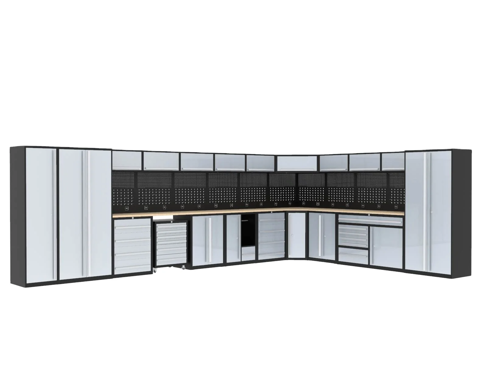 Metal garage storage tool cabinet with drawers