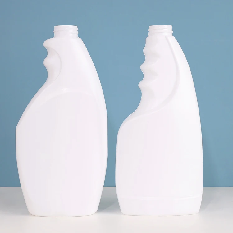 Wholesale 500ml White Detergent Bottle HDPE Cleanser Trigger Spray Bottle Plastic Pump Chemical Trigger Sprayer Bottle