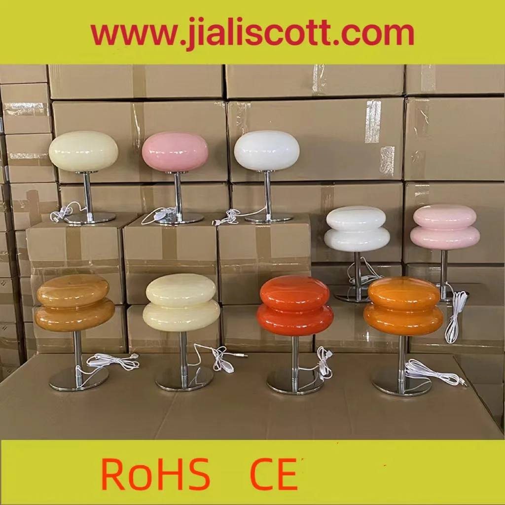 Bauhaus lampe de table candy lamp living room side bedroom donut glass korean sleeping table lamp for living room