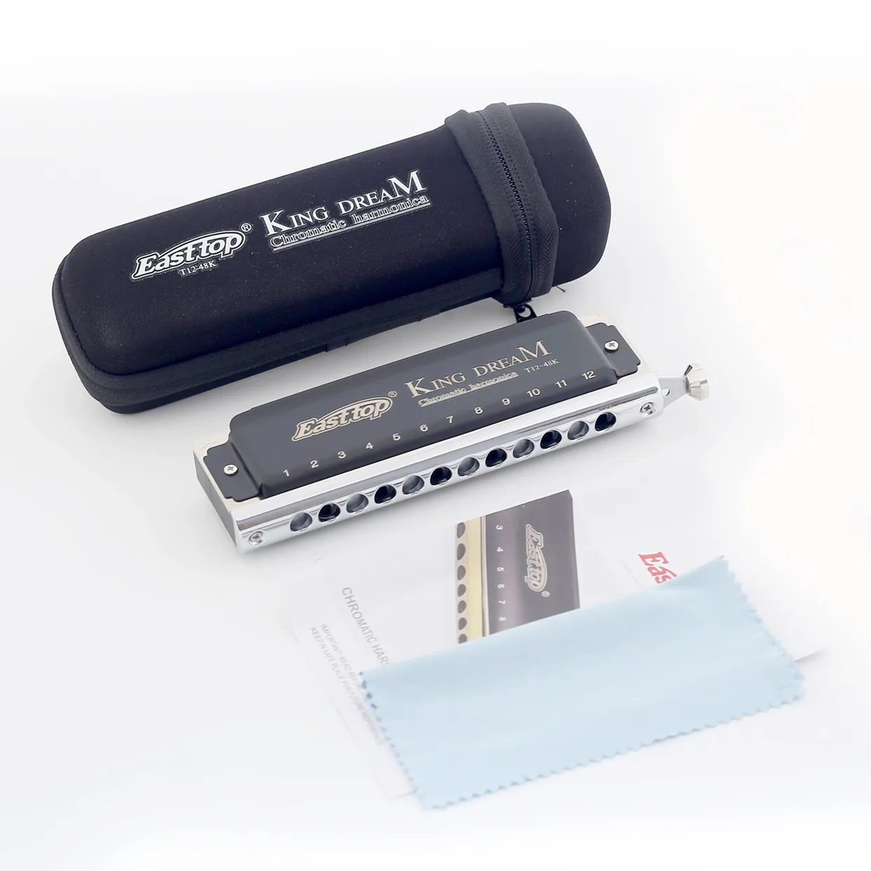 Chinese factory 12 hole chromatic harmonica for sale