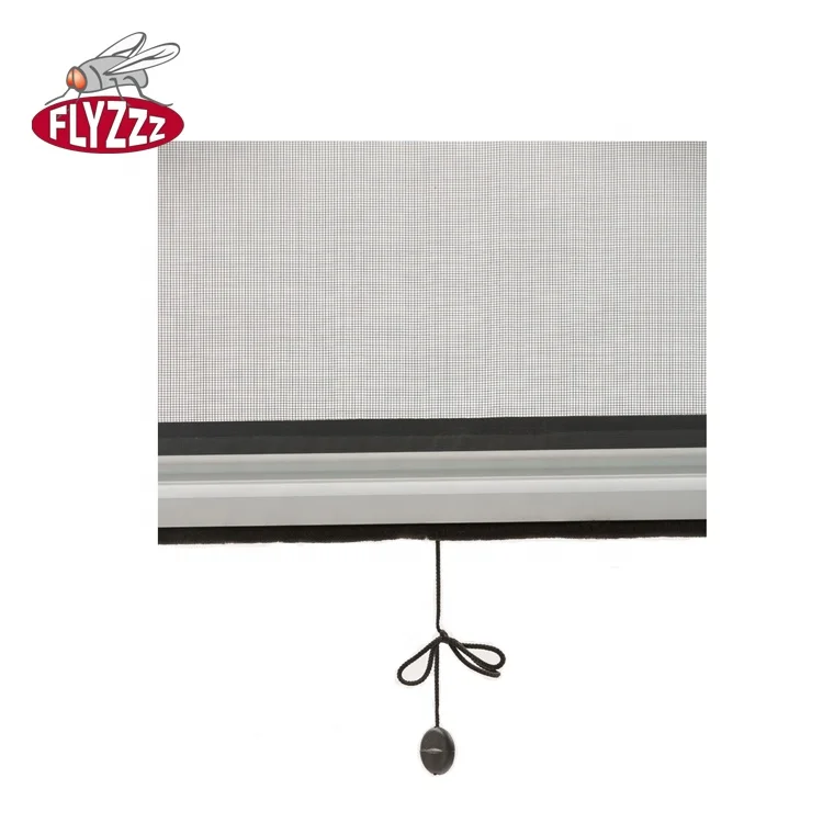 Hot Sale  Retractable Roller Mosquito Net Fly Aluminium Insect Screen Window
