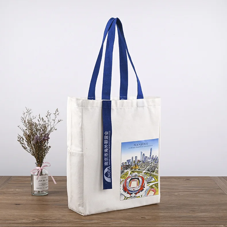 Custom Fashionable  Cotton Bag for Shopping Reusable Grocery Bags or Gift bag