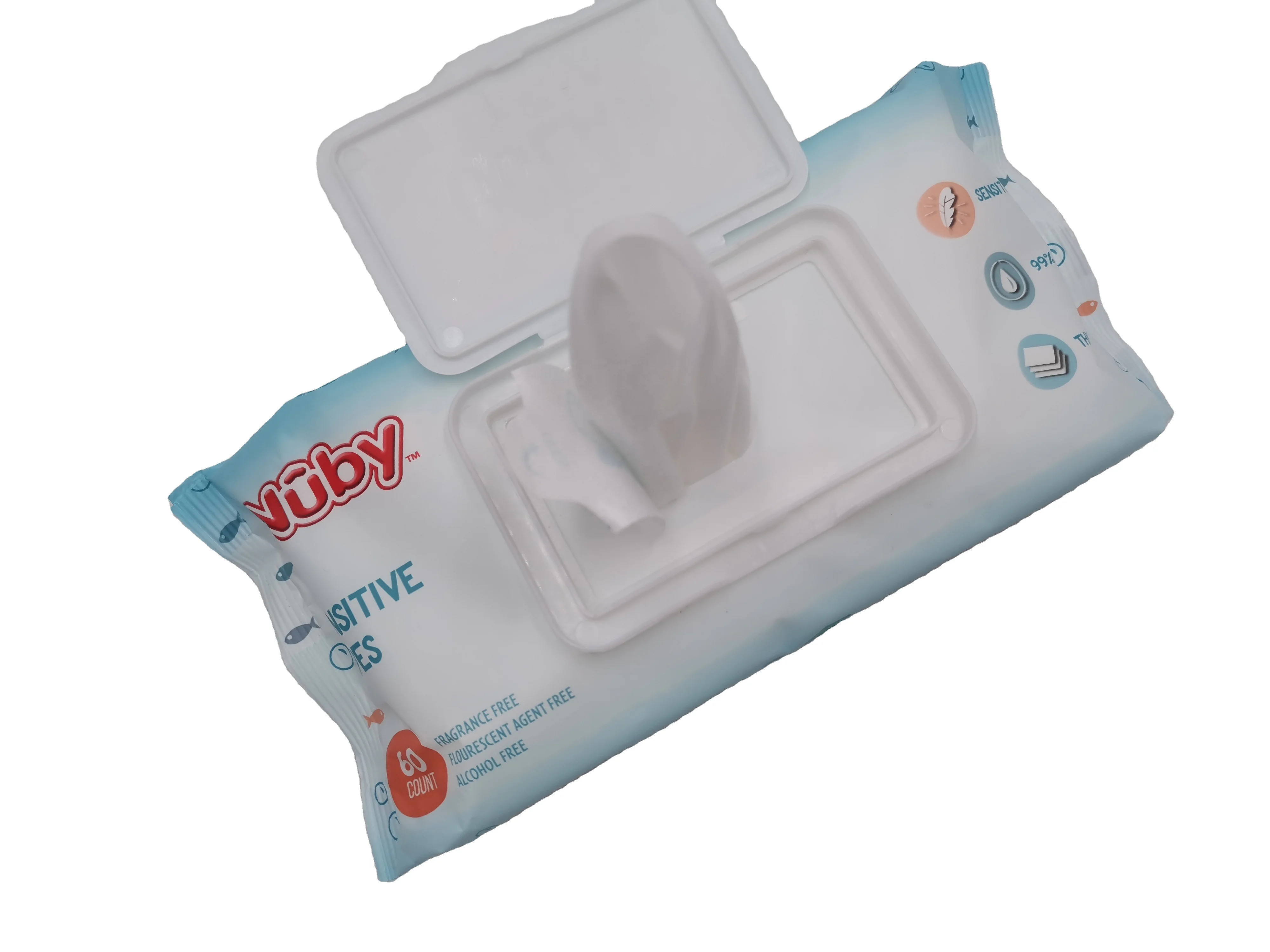 Manufacturer Support OEM/ODM NUBY Brand Free Sample Baby Wet Wipes China Household Non-woven Personal Cleaning Care for Baby