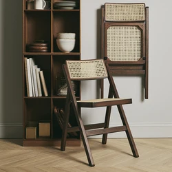 Antique Living Room Cafe Restaurant Essstuhl Chaises Desalles Amanger Natural Woven Rattan Cane Chair Bamboo Dining Chairs