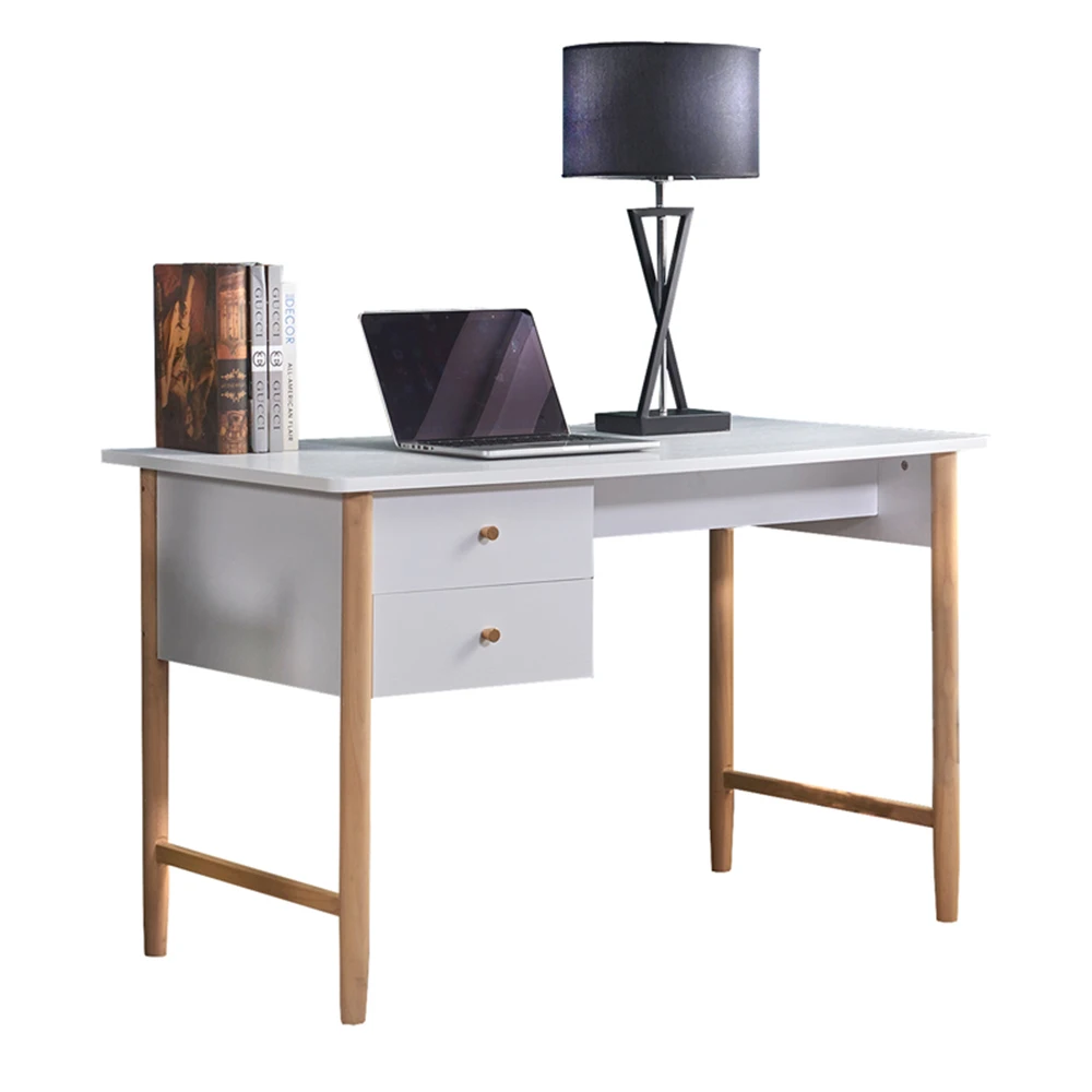 
Home Office Modern Portable Wooden Study Table Computer Desk White Children Studying Table With Drawers 