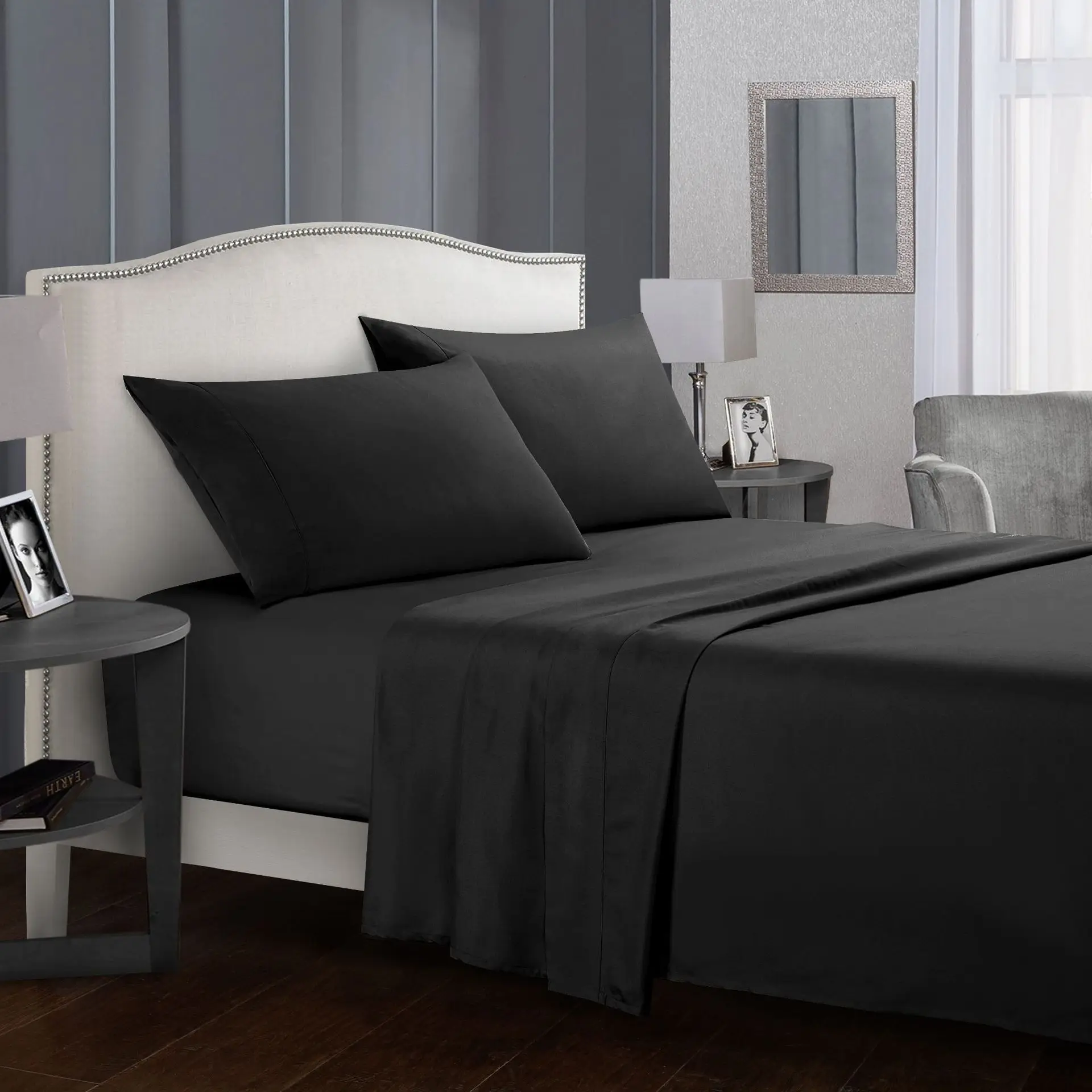 Оптовая продажа простыни king size набор постельных принадлежностей из льна постельное белье