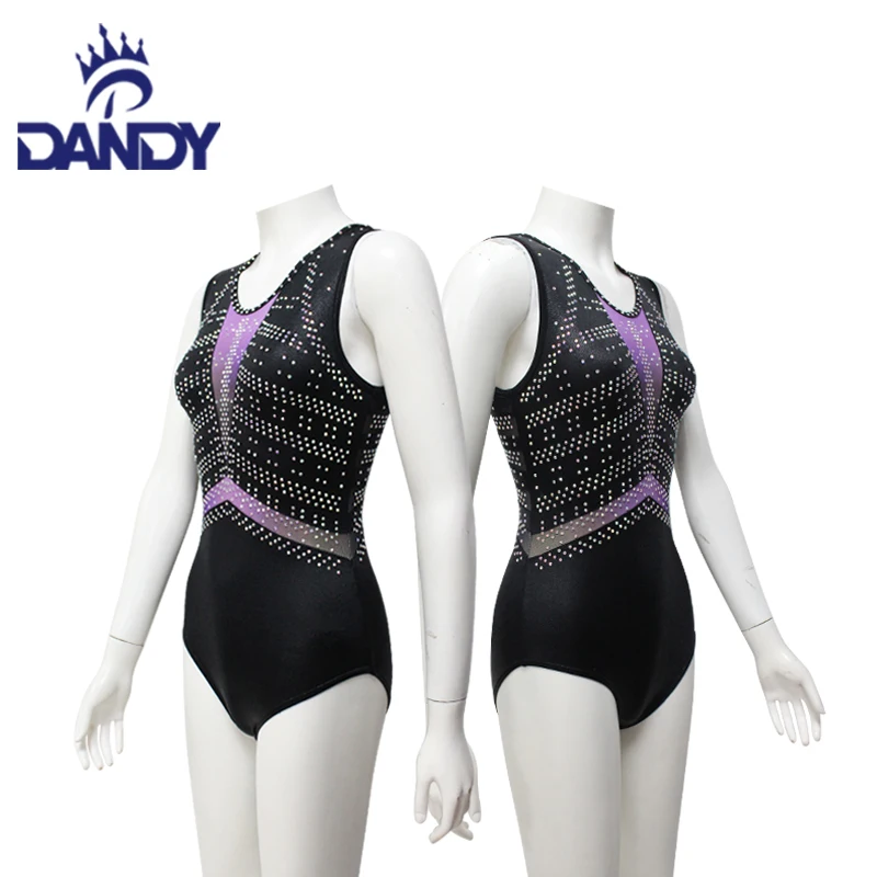 High Quality leotards gymnastics girls Sleeveless spandex Leotard Sublimated leotards