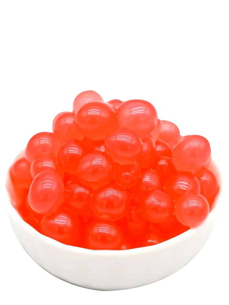 Popping boba selection  Boba Bubble Tea Toppings  bursting  fruit juice ball