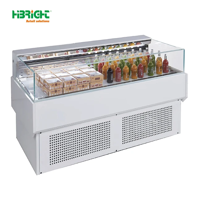 Attractive Various Styles Free-Standing Units Stainless Flat Coglass Front Bakery Cakes Display Refrigerator